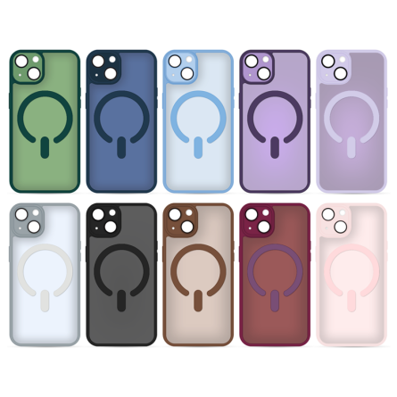 MagSafe poluprozirna maskica s obojenim rubovima za iPhone 13 - Više boja 255313