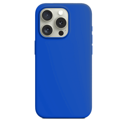 Silikonska Maskica za iPhone 15 Pro - Plava 235259