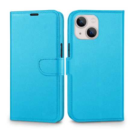 Preklopna maskica za iPhone 14 - Svijetlo plava 223319