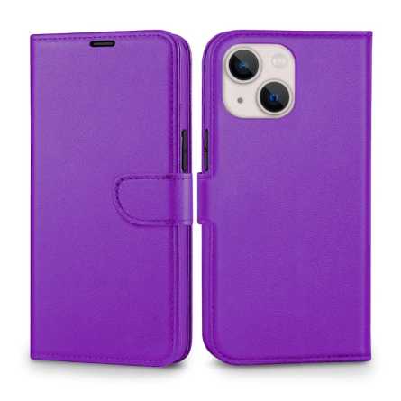 Preklopna maskica za iPhone 13 - Ljubičasta 223366