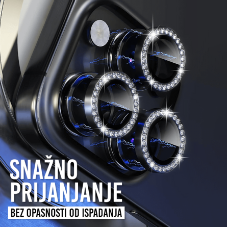 Zaštitno Staklo za Kameru sa cirkonima za iPhone 16 Pro Max 260496