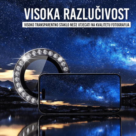 Zaštitno Staklo za Kameru sa cirkonima za iPhone 16 Pro 260494