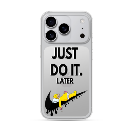 Silikonska Maskica za iPhone 17 Pro - Just Do It (Later) 254941