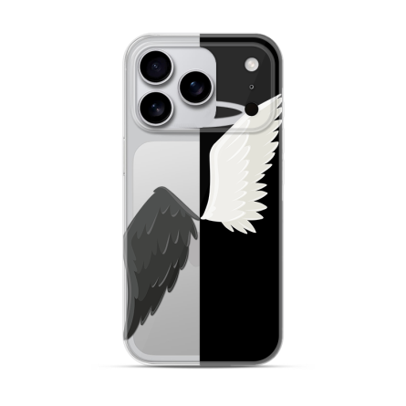 Silikonska Maskica za iPhone 17 Pro Max - Black & White 255095
