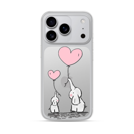 Silikonska Maskica za iPhone 17 Pro Max - Elephant Heart 255214