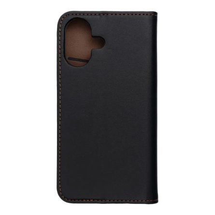 Smart Pro maskica od prirodne kože za iPhone 17 - Crna 258323