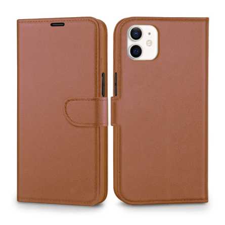 Preklopna maskica za iPhone 11 - Smeđa 221613