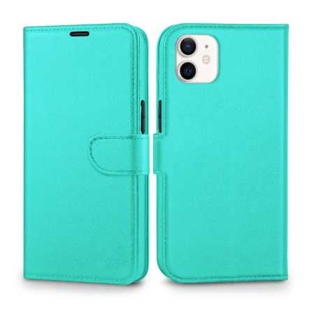 Preklopna maskica za iPhone 12 - Tirkizna 221622