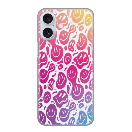 Silikonska Maskica za iPhone 16 - Colorful Smiley 238281