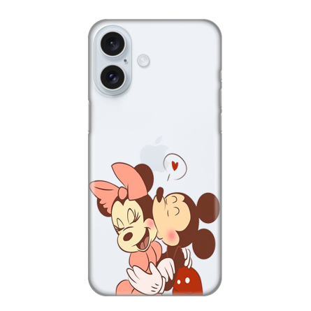 Silikonska Maskica za iPhone 16 - Mouse Kiss 238287