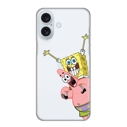 Silikonska Maskica za iPhone 16 - Spognebob & Patrick 238289