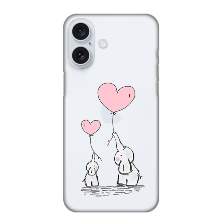 Silikonska Maskica za iPhone 16 Plus - Elephant Heart 238432