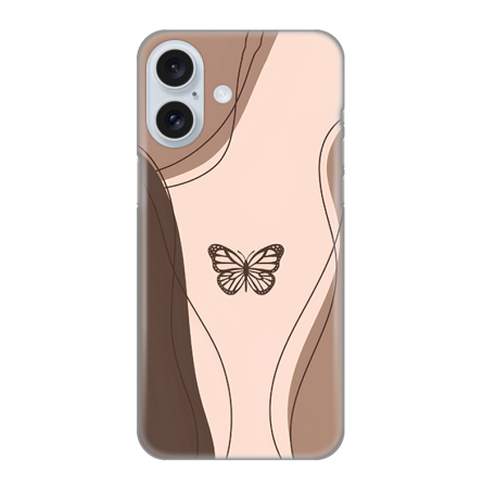 Silikonska Maskica za iPhone 16 - Butterfly Line 238352