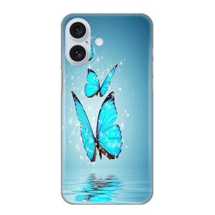 Silikonska Maskica za iPhone 16 Plus - Blue Butterfly 243303