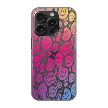 Silikonska Maskica za iPhone 16 Pro - Colorful Smiley 238516