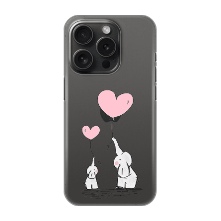 Silikonska Maskica za iPhone 16 Pro - Elephant Heart 238546