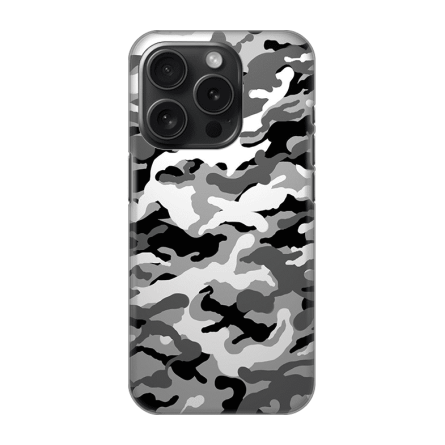 Silikonska Maskica za iPhone 16 Pro - Camouflage - siva 238590