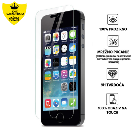 Zaštitna Obostrana Folija za ekran za iPhone 5 / 5S - Prozirna 243101