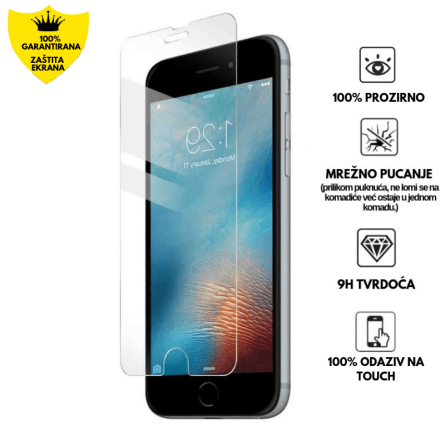Zaštitno Staklo za ekran za iPhone 6 Plus/6s Plus (2D) - Prozirno 139938