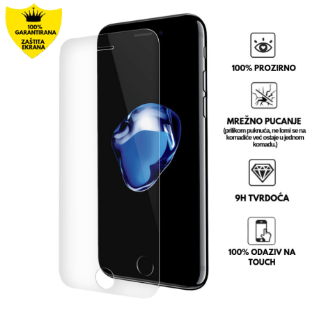 Zaštitno Staklo za ekran za iPhone 7 / 8 / SE 2020 (2D) - Prozirno 139937