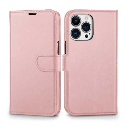 Preklopna maskica za iPhone 14 Pro - Rose Gold 222647