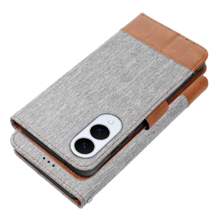 Jeans preklopna maskica za Samsung Galaxy S25 Edge - Siva 259284