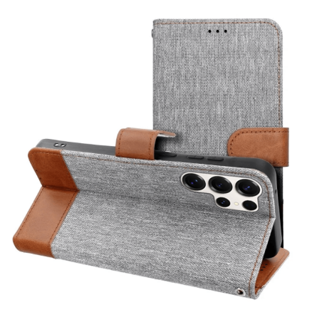 Jeans preklopna maskica za Samsung Galaxy S25 Ultra - Siva 259237