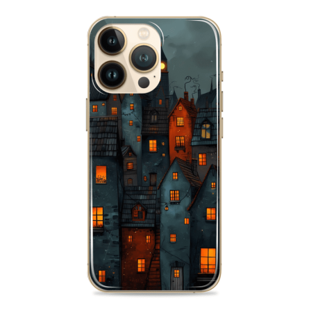 Silikonska Maskica za mobitel - "Spooky Town" - Jesen-60 238873