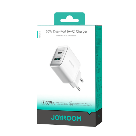 Joyroom zidni punjač USB + Type C - PD & QC 3.0 - 30W 257205