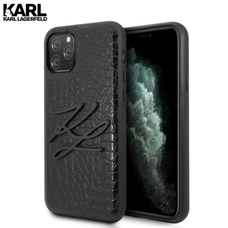 Karl Lagerfeld Black Croco maskica za iPhone 11 Pro Max 108595