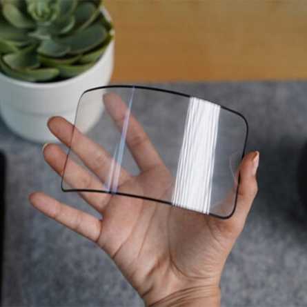 Zaštitno Staklo za ekran za iPhone 14 Pro (3D Keramičko Staklo) - (Prozirno sa crnim rubovima) 259736