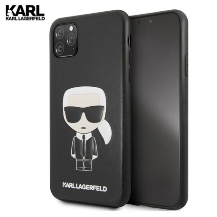 Kožna Etui Karl Lagerfeld Maskica za iPhone 11 Pro Max – Crna 100659