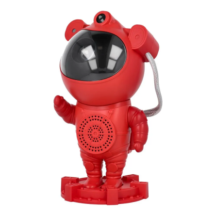 LED Astronaut star projektor i bežični zvučnik X2501 - crveni 254046