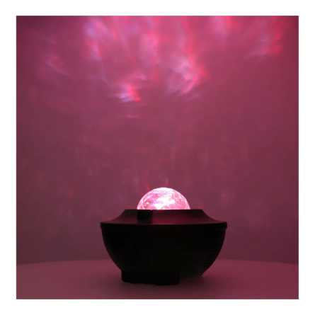 Projektor STARS LED / Disco s bluetooth zvučnikom + daljinski upravljač - Crni 261842