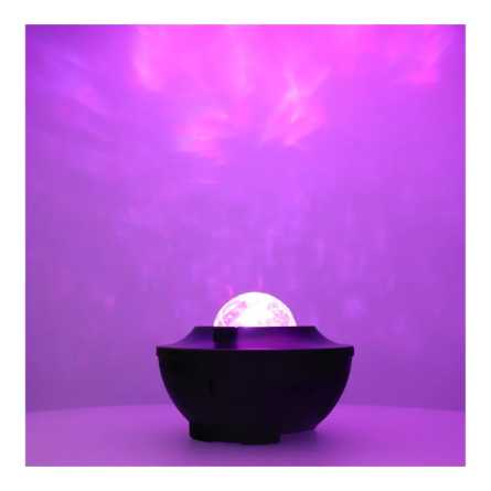 Projektor STARS LED / Disco s bluetooth zvučnikom + daljinski upravljač - Crni 261843