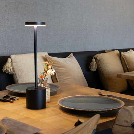 Premium LED stolna lampa na dodir - srebrna 261742