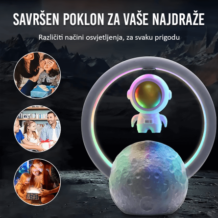 Levitirajuća RBG Astronaut Lampa sa zvučnikom 256892