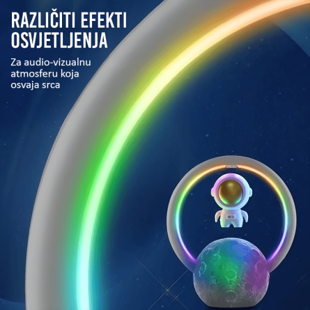 Levitirajuća RBG Astronaut Lampa sa zvučnikom 256894