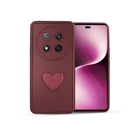 Silikonska "3D Heart" Maskica za Honor Magic 7 Lite / X9c u više boja 254650