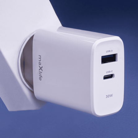 Maxlife zidni punjač PD QC - USB + Type C - 30W 243080