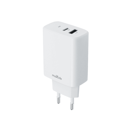 Maxlife zidni punjač PD QC - USB + Type C - 30W 243084