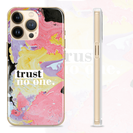 Silikonska Maskica za mobitel - "Trust no one" marble - MBL25 239051