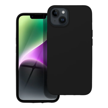 Mekana silikonska maskica za iPhone 14 - Crna 252209