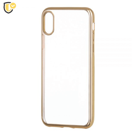 Silikonska Maskica s Metallic Rubovima za Mate 10 Lite - Zlatna 224889