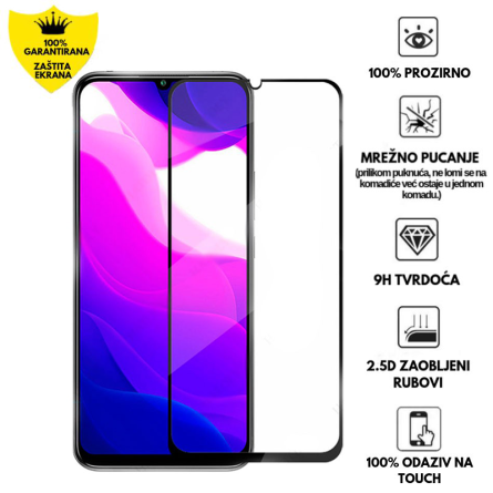 Zaštitno Staklo za ekran za Mi 10T Lite (3D) - (Prozirno sa crnim rubovima) 123036