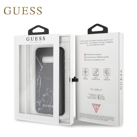 Mramorna GUESS maskica za Galaxy S10e- Crna 44214