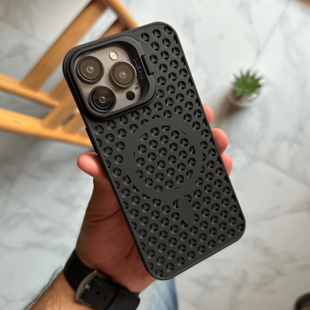 Magsafe prozračna maskica s sklopivim stalkom za iPhone 15 Pro – Više boja 251750