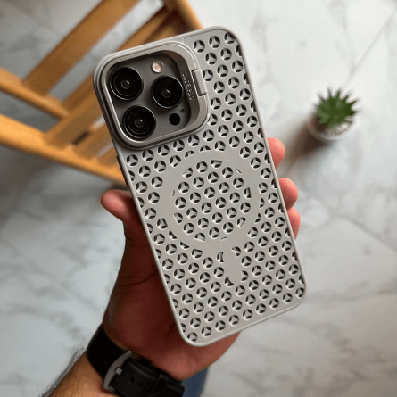 Magsafe prozračna maskica s sklopivim stalkom za iPhone 15 Pro – Više boja 251753