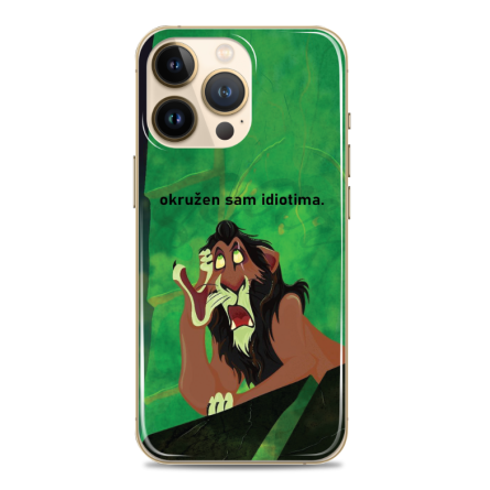Silikonska Maskica za mobitel - "Okružen sam idiotima" - F44 224873
