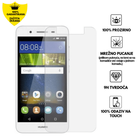 Zaštitno Staklo za ekran za Huawei P8 Lite (2D) - Prozirno 139933